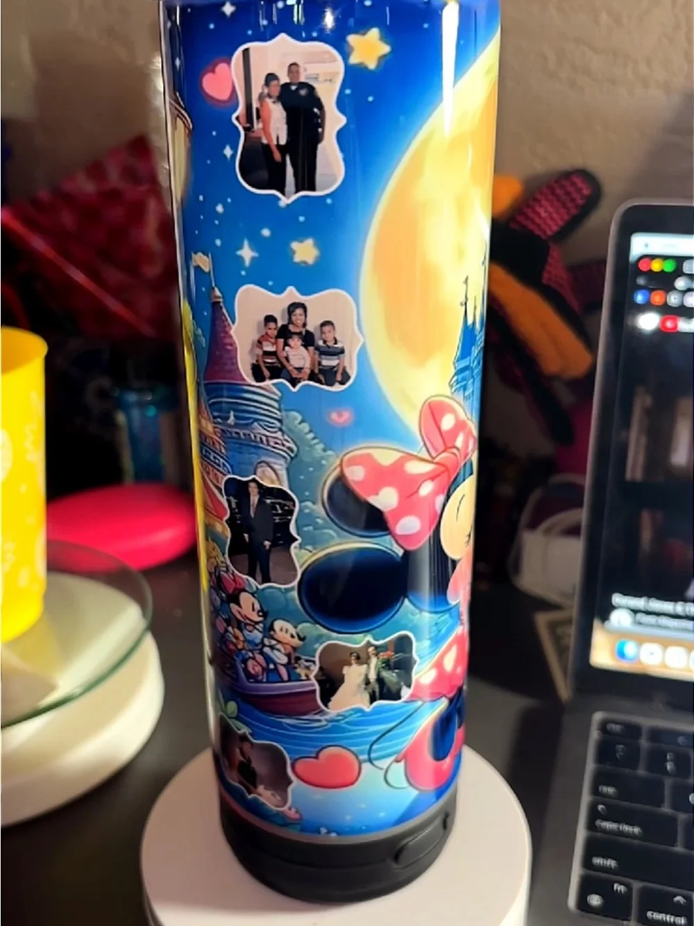 Minnie & Mickey mouse custom speaker tumbler